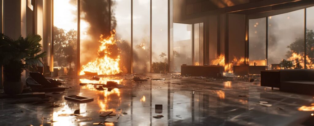 Emergency Commercial Cleanup for Water, Fire, and Storm Damage